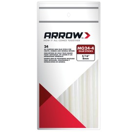 Arrow Fastener MG24-4 All Purpose Mini Glue Sticks, 4-Inch, 24-Pack, Clear