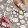 Calcomanías de arte de uñas de flores 5D, autoadhesivas, lujosas,