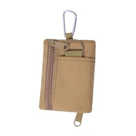 Fenteer Mini Llavero para Exteriores, riñonera de Nailon compacta y versátil, multifunción, con mosquetón, Organizador para Ciclismo y Pesca.