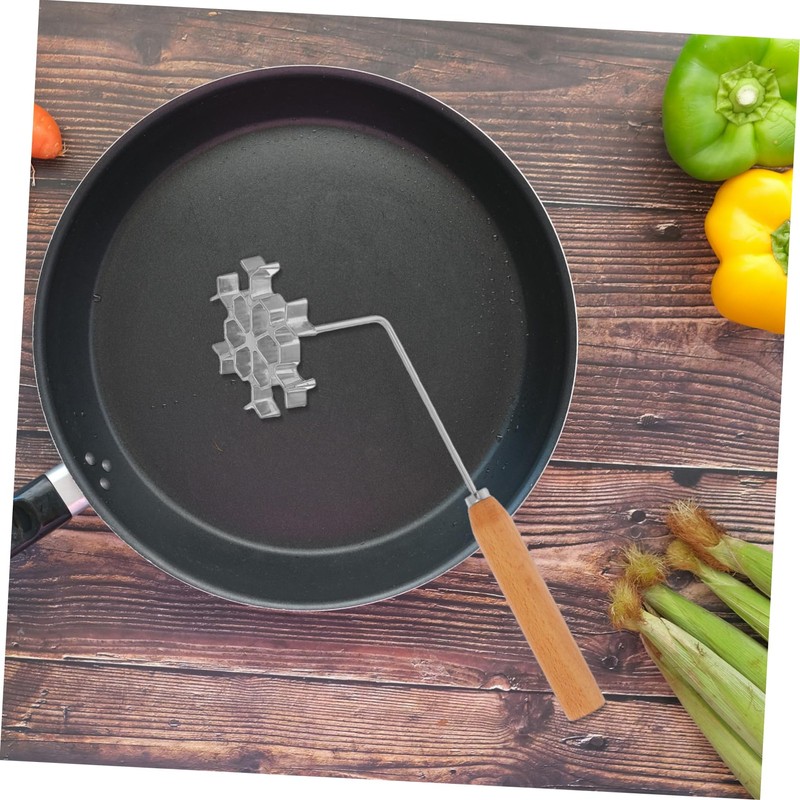 ABOOFAN 1 Set Snowflake Timbale Iron with Ergonomic Handle Deep