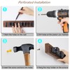 OUTNILI 2 Pack Mop Broom Holder Wall Mount with 3
