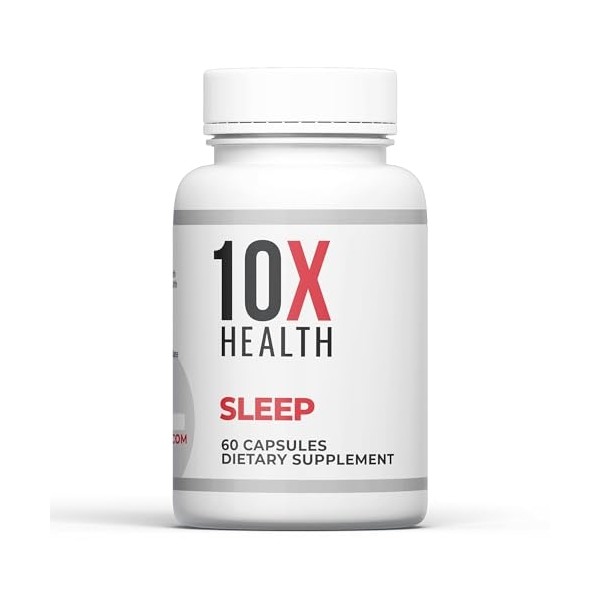 10X Health Sleep Supplement - Magnesium Supplement with L Theanine