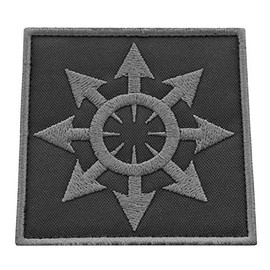 Subdued Chaos Star Arrows Cross Chaosphere Symbol of Eight Magic Morale Touch Fastener Patch