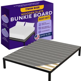 Greaton, Wooden Twin Bed Slats for Support Under Mattress with Cover – Replacement Wood Slats for Twin Size Bed Frame – Under Mattress Support Without Extra Height – 3.38-Inch Standard Width