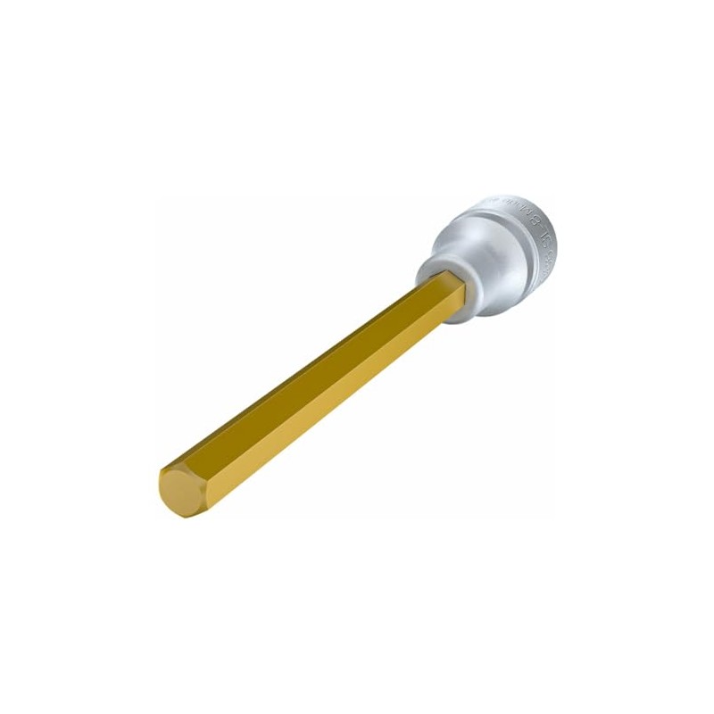 Hazet Screwdriver Socket 986SL-8, Inner Hexagon 8 mm, 1/2 Inch