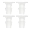 HEROFFIX 4 Pcs Aquarium Plastic Hose Barb Fitting 7/32" Barb