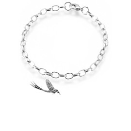 C20 Mayfly fine lead free English Pewter charm on a belcher link chain anklet bracelet