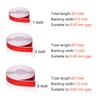 TORRAMI Wide Silicone Weather Stripping 3 inch Width 20 Feet