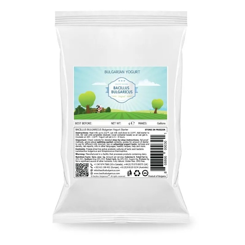 Bacillus Bulgaricus yogurt starter, culture, probiotic(make