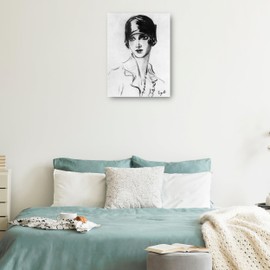 Fine Art Canvas Vintage Vogue Magazine Cover 1925 Canvas Wall Decor by Artist Unknown for Living Room, Bedroom, Bathroom, Kitchen, Office, Bar, Dining & Guest Room - Ready to Hang - 21 in x 28 in