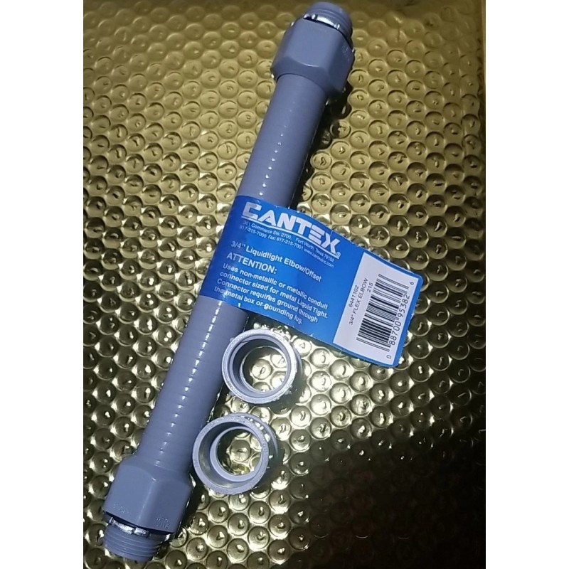Cantex 3/4 in. Liquidtight Flexible Elbow Offset
