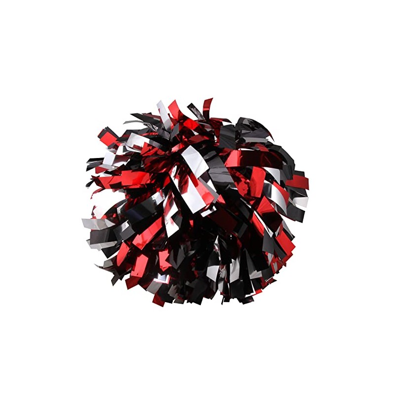 ICObuty Metallic Cheerleader Cheerleading Pom Poms 6 inch 1 Pair