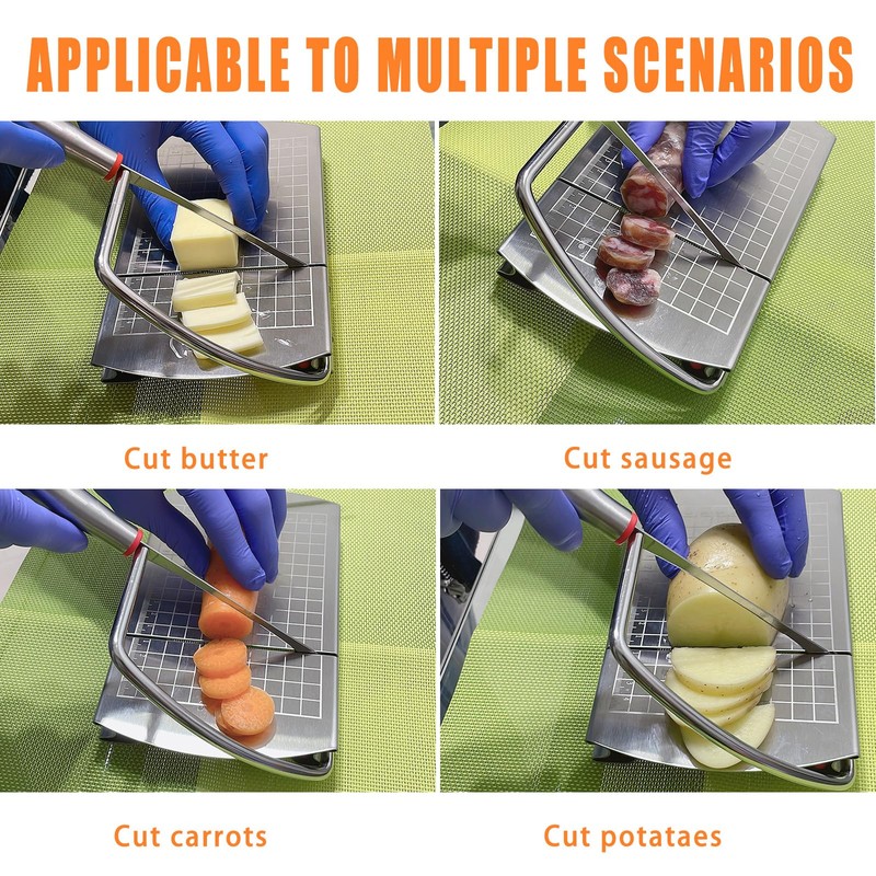 Cheese slicer, stainless steel multifunctional cheese slicer, suitable for cutting