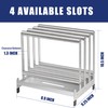 LRUI Pizza Peel Rack, Steel 4 Available Slots for Pizza