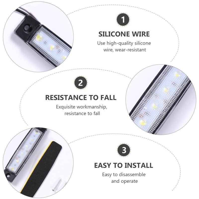 NOLITOY 10Pcs LED Side Light Durable Plastic Turn Signal Light