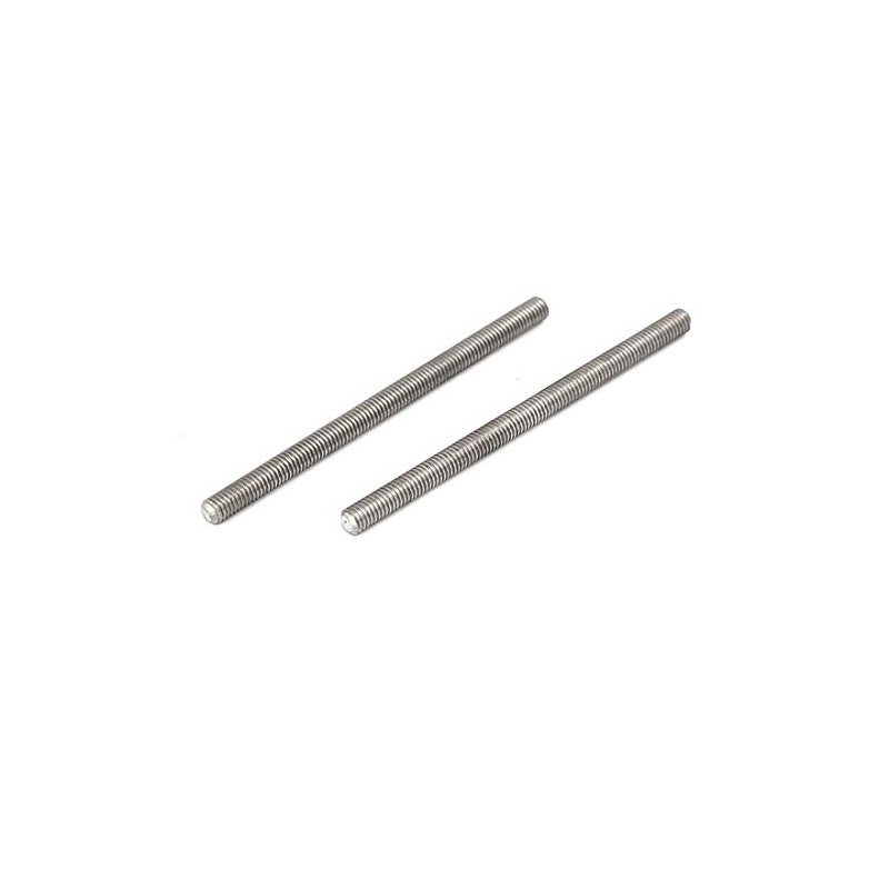 Sourcingmap M3 x 50mm 0.5mm Pitch 304 Stainless Steel Fully