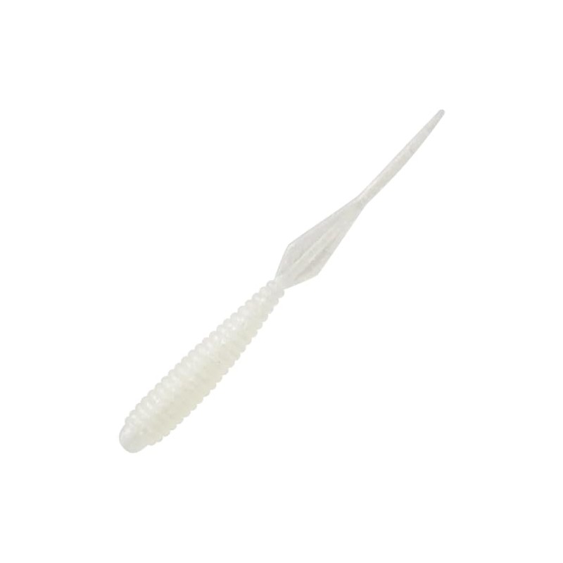 HARIMITSU Worm Bootie Shake 2.5" Pearl White #08 MBW05 Lure