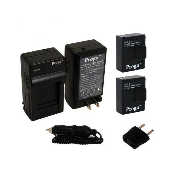 Progo Power Pack (Two Li-Ion Rechargeable Batteries and Pocket Travel