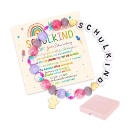 Augesak First Day of School Girl Gift, Bracelet School Child Girl, School Cone Filling First Day of School Gifts, Bracelet First Day of School Girls School Gifts School Child Gift