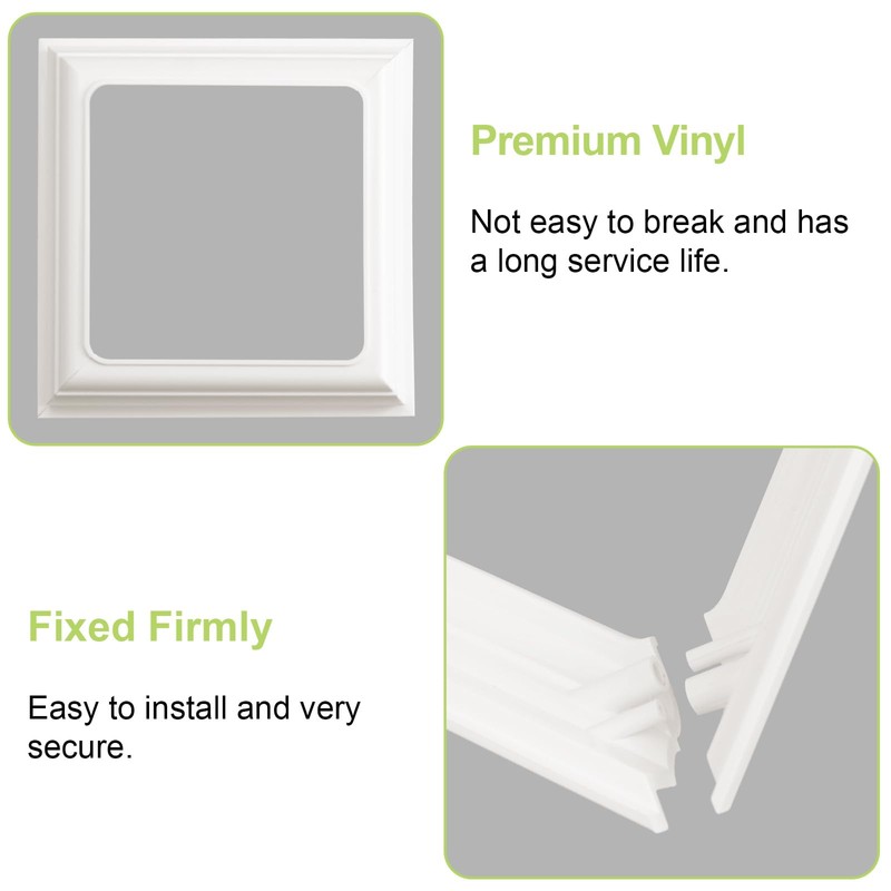 UFURMATE Post Base Cover 4Pcs 100x100mm Plastic Post Base Cover