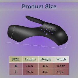 Wonder Care Sneaker Decrese Shoe Crease Protector For Sneakers Anti Wrinkle Shoe Protector Anti Crease Protector (Pair of 1/2, Black/White)