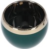 KOTARBAU® Ceramic Flower Pot Planter Green Gold Round 100 mm