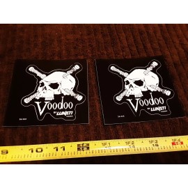 Lunati Lot of 2 Classic Lunati VooDoo Camshaft Racing Decals Stickers Hot Rod Outlaw