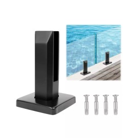 Unbranded Stainless Steel Square Glass Spigots Pool Fence Spigot Clamp Home Garden Stairs