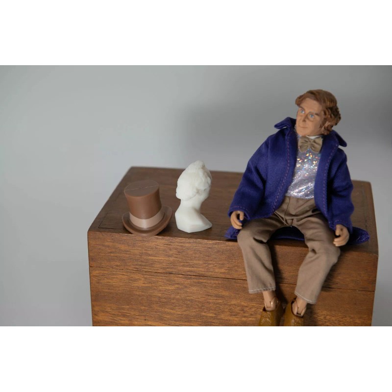 Willy Wonka, miniature half bust hat stand for Mego doll