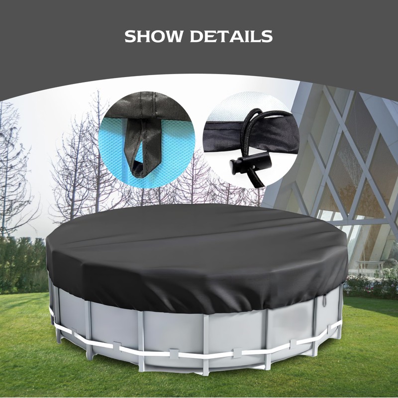 15 ft Round Winter Pool Cover, Round Pool Cover for