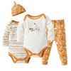 Baby Boys Infant Layette Set Baby 4-Piece Bodysuits Pants Set