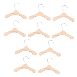 BESPORTBLE 10pcs Wooden Pet Apparel Hangers Durable and Practical Dog Clothing Rack for Organizing Pet Clothes Wood Color for Outdoor Use and Easy Installation