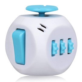 6 Sided Fidget Toy Cube - Fidget Cubes Fidget Fiddle Anxiety Toys for Adults,Grils,Kids,Children,Boys - ADHD,ADD,ASD - Office Classroom Travel - BY VCOSTORE