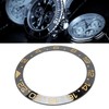 Ceramic Watch Bezel Ring Black Base Gold Digit Watch Bezel