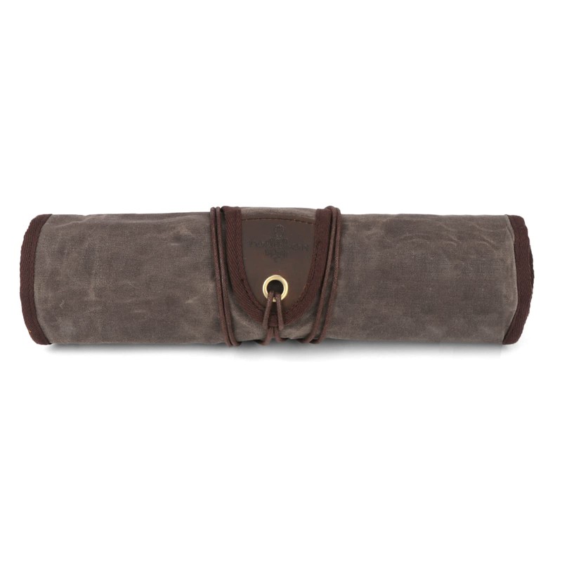 TOURBON Waxed Canvas Tool Roll Up Bag, 25-Pocket Wood Carving