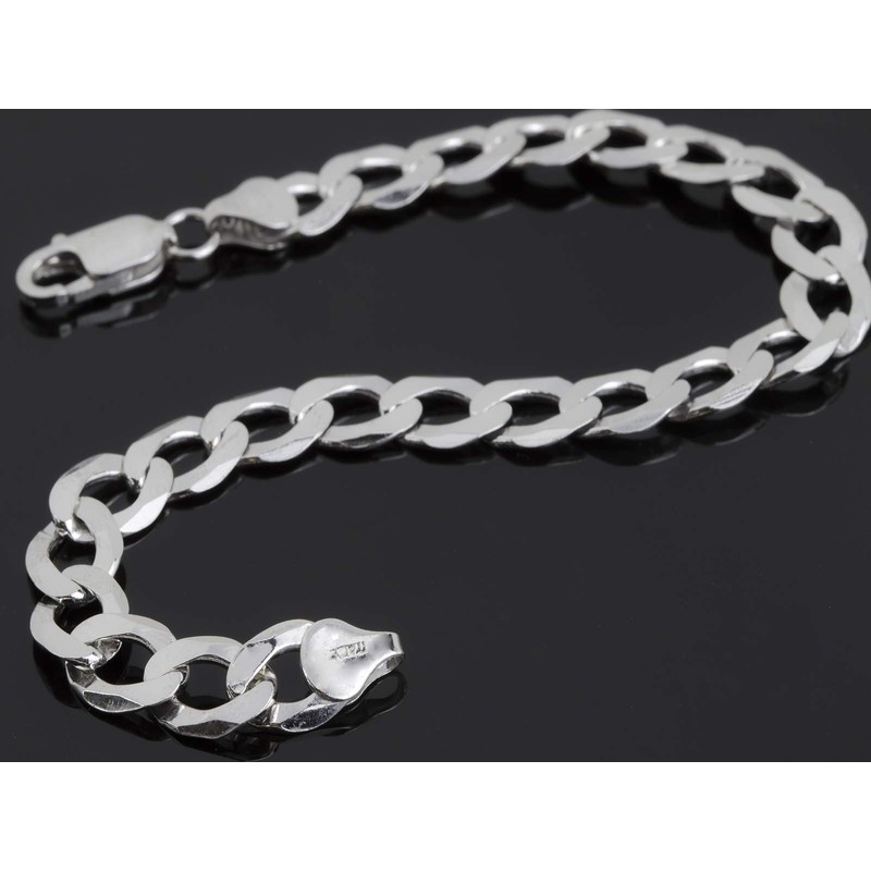 AKA Gioielli® - Men's Bracelet Genuine 925 Silver Rhodium-Plated -