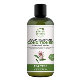 Petal Fresh Pure Scalp Treatment Tea Tree Conditioner, Nourishes the Scalp, Reduces Itchy Scalp and Irritation, Infused with Essential Oils, Vegan and Cruelty Free, 16 Fl. oz