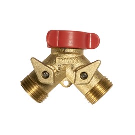 Gemplers Brass Dual Shut-Off Valve