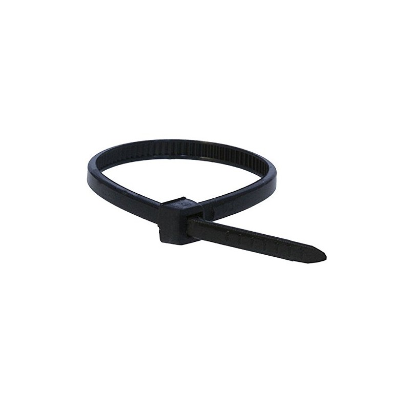 4-inch Cable Tie, 100pcs/Pack, 18 lbs Max Weight - Black