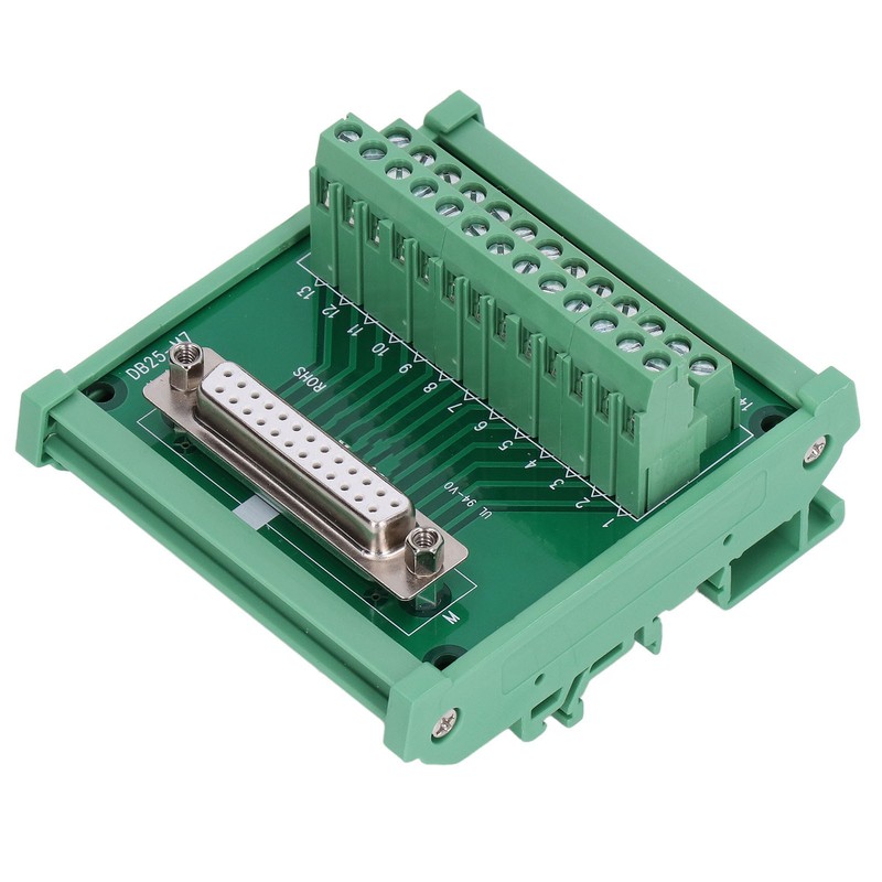 DB25 to Terminal Connector Adapter Plate PCB Board Straight Female