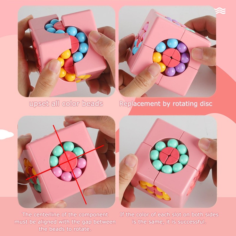 YAGE Magic Bean Rotating Cube - Creative Finger Cube jigsaw