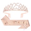 CIEHER 25th Birthday Crown + 25th Birthday Sash + Pearl