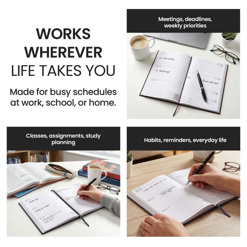 evelay 2027 Diary A5 Week to View - Hardback Planner