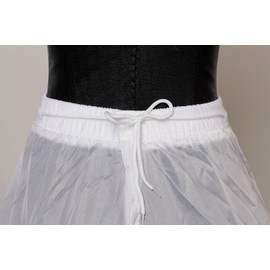 HIMRY® KXB-0005 Hooped Skirt, 3 Ring Adjustable Petticoat Underskirt Krinoline - Petticoat