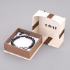 COAI Adjustable Schorl Men's Bracelet with Charm, Copper, Schorl