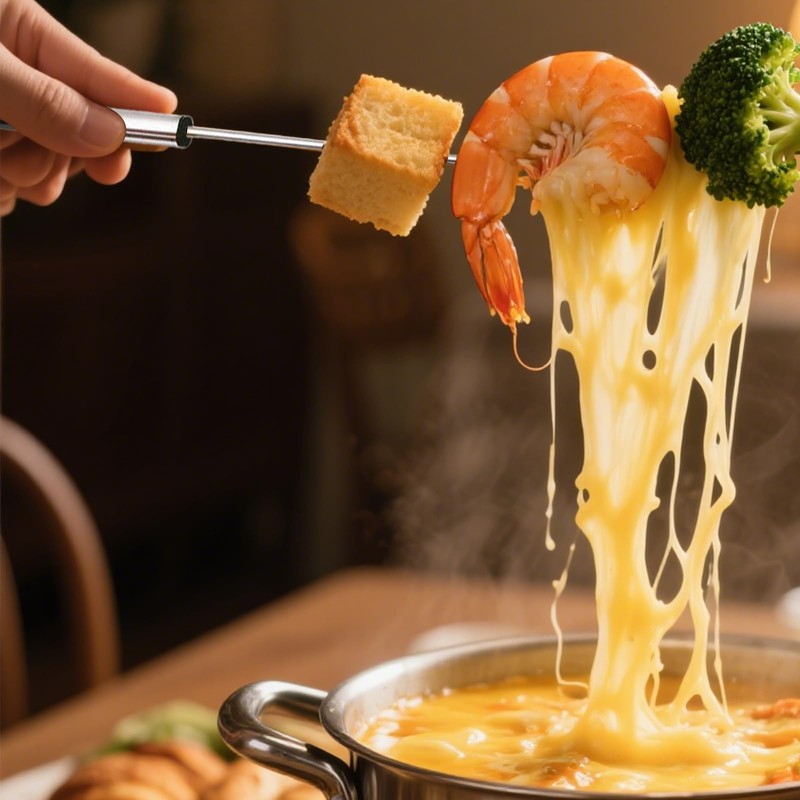 12 PCS Set Fondue Forks Stainless Steel Multi-Color Fruit Fork