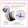 CALAILIS Eyelash Extensions, 144 Pieces, D Curl, DIY Individual Eyelashes,