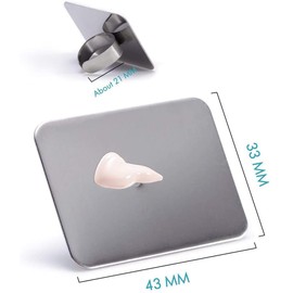 Unique Empire Set Of 2 Stainless Steel Cosmetic Makeup Mixing Makeup Plate