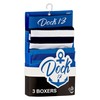 Dock13 Men's Boxer Shorts Maritime (Pack of 3), darkblue