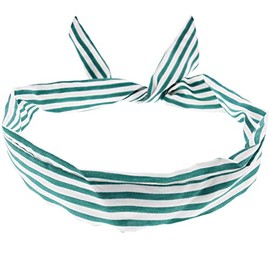 Topkids Accessories Pattern Wire Headbands for Women's Hair, Girls Headbands Hair Bands for Women Hair Accessories for Women Head Bands Adult Women Women's Fashion Headbands (Jade Green Stripe)
